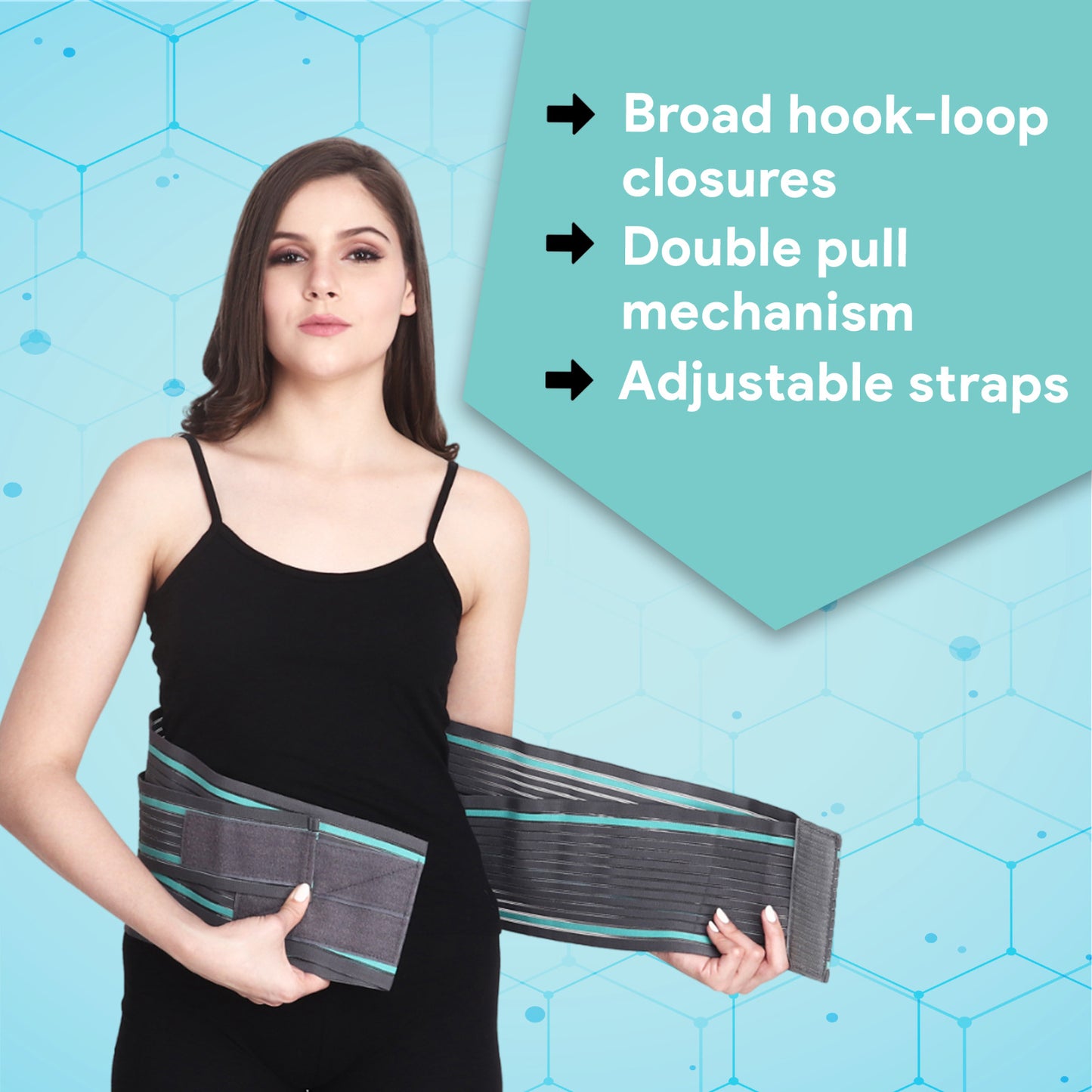 Remore® LS Support Belt – Lumbo Sacral Belt for Back Pain Relief | Adjustable Back Support for Men & Women